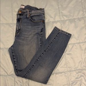 Loft Modern High Waist Skinny Ankle Jeans